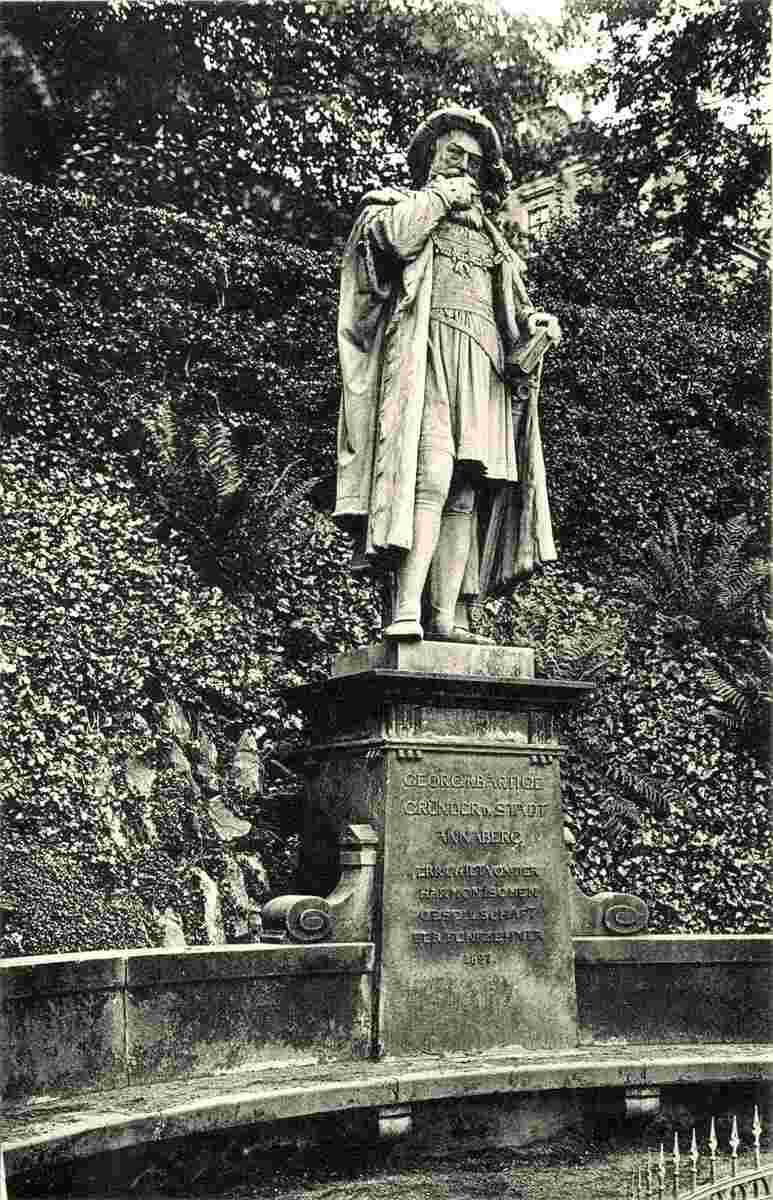 Annaberg-Buchholz. Denkmal Georg der Bärtigen, 1911