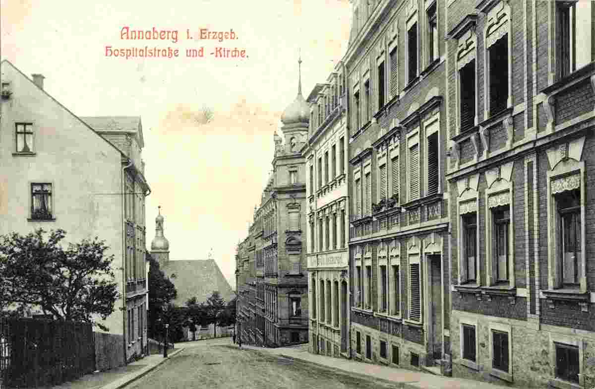 Annaberg-Buchholz. Hospitalstraße, 1910