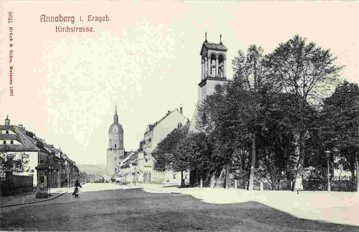 Annaberg-Buchholz. Kirchstraße, 1907
