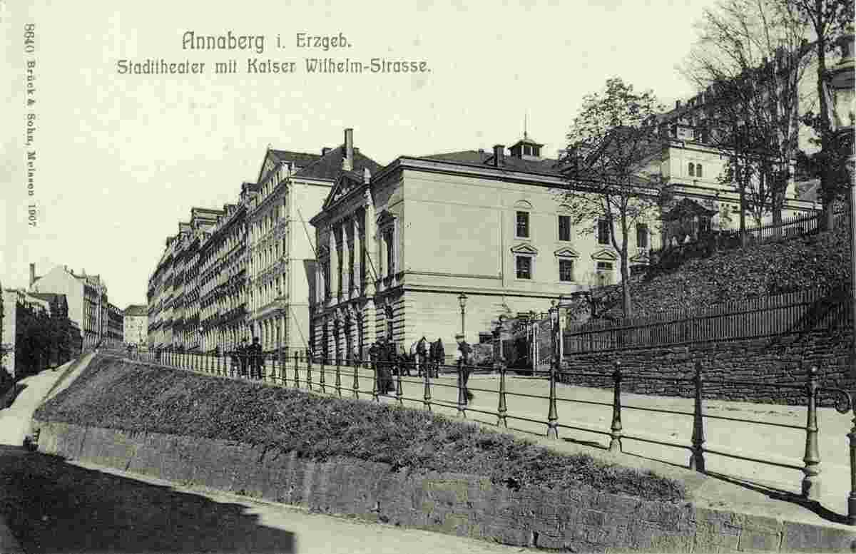 Annaberg-Buchholz. Stadttheater am Kaiser Wilhelm Straße