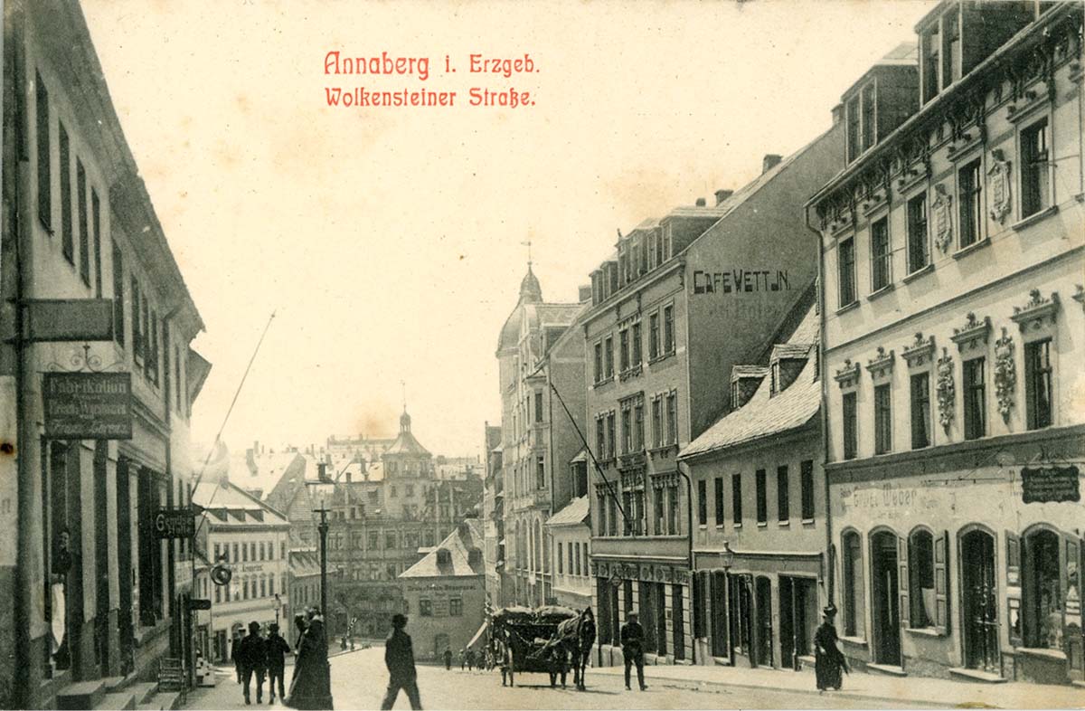 Annaberg-Buchholz. Annaberg - Wolkensteiner Straße, 1910