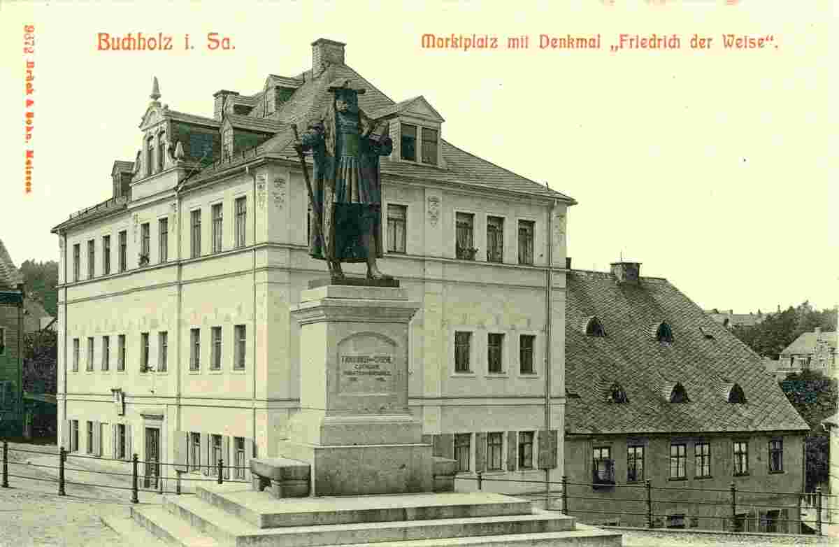 Annaberg-Buchholz. Friedrich der Weise-Denkmal, 1908