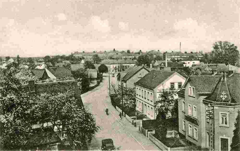 Arnsdorf. Panorama von Bahnhofstraße