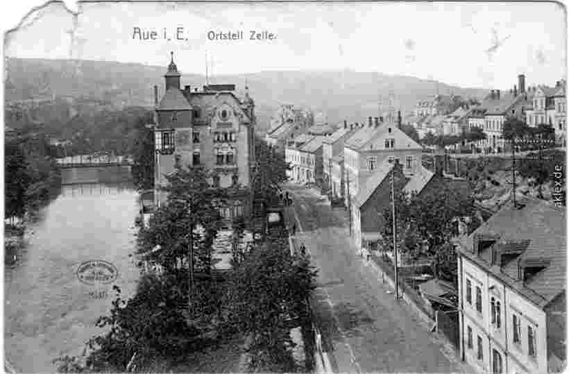 Aue. Straßen, Orteil Zelle 1918