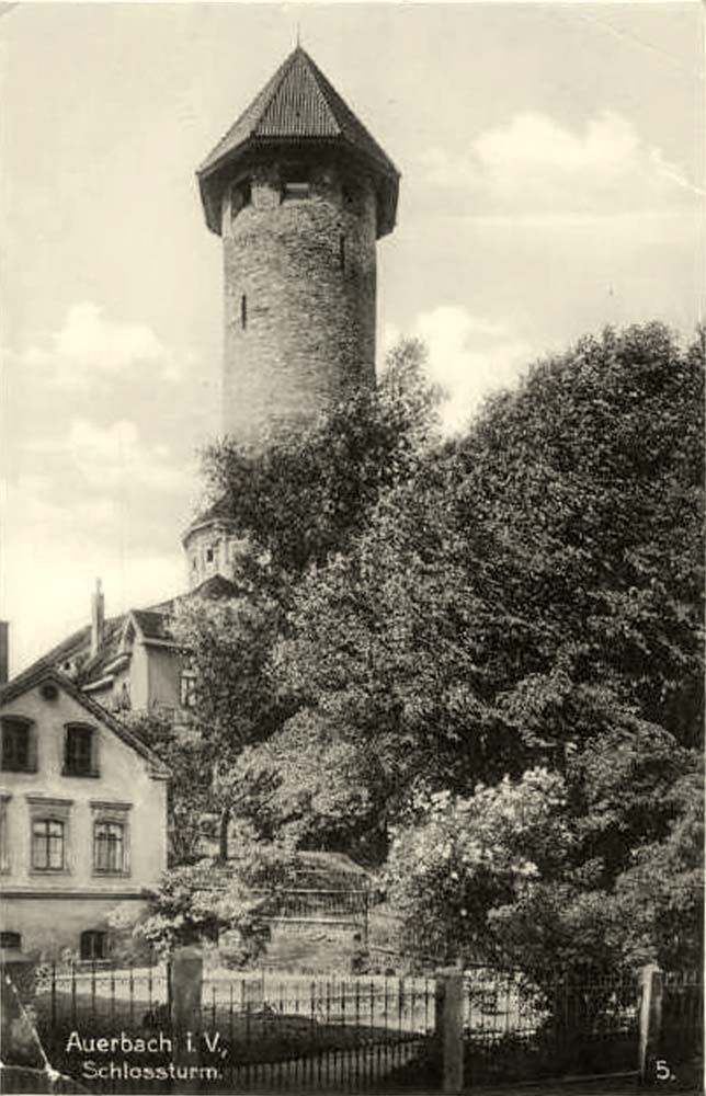 Auerbach (Vogtl). Schloßturm, 1920-1940s
