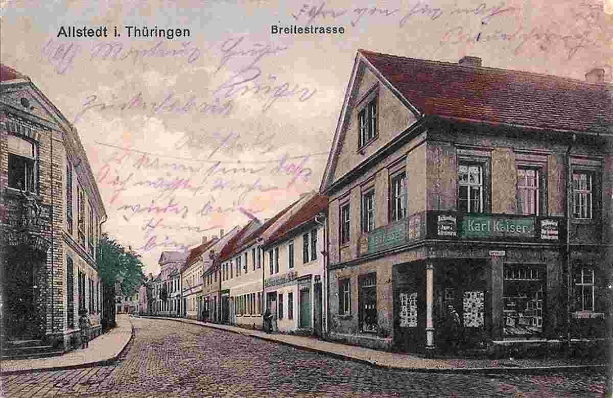 Allstedt. Ecke Breite Straße und Gerstenstraße, Handlung von Karl Kaiser, 1926