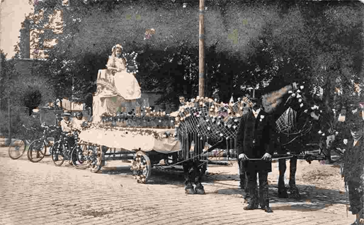 Alsleben. Historischer Festumzug in Alsleben 1913