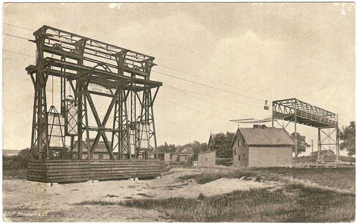 Agethorst. Drahtseilbahn Alsen von Wacken nach Itzehoe, 1910