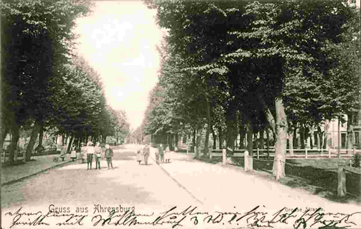 Ahrensburg. Grosse Straße, 1908