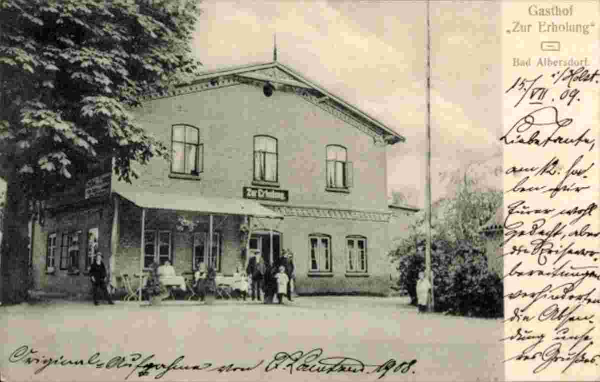 Albersdorf. Gasthof zur Erholung, circa 1909