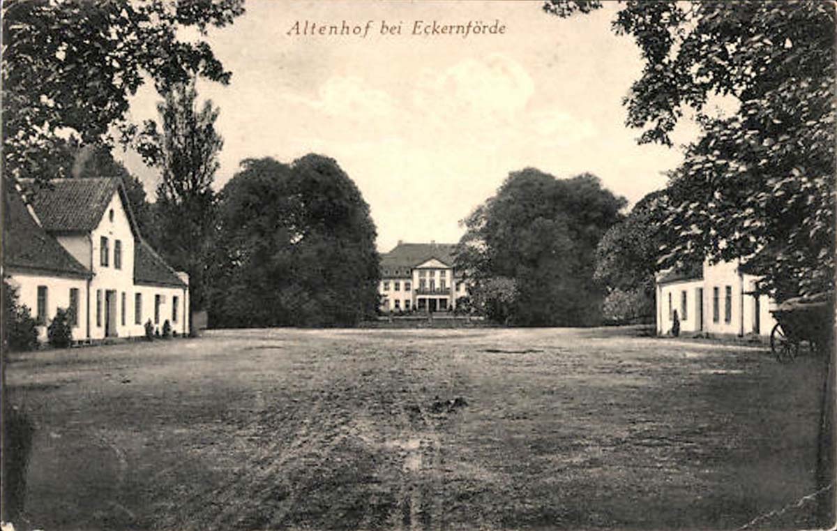 Altenhof (bei Eckernförde). Straße, 1916
