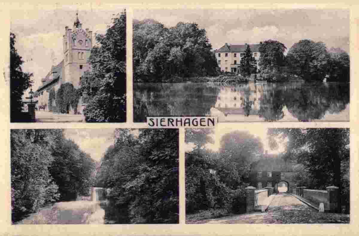 Altenkrempe. Blick auf Sierhagen - Herrenhaus, Teilansichten, 1912