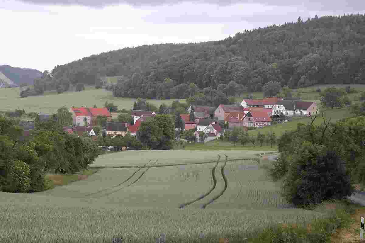 Altenberga. Blick auf Greuda