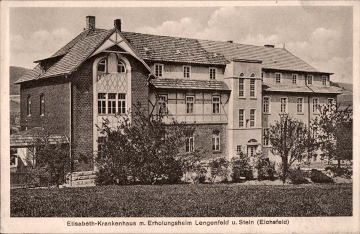 Anrode. Lengefeld - Elisabeth Krankenhaus mit Erholungsheim