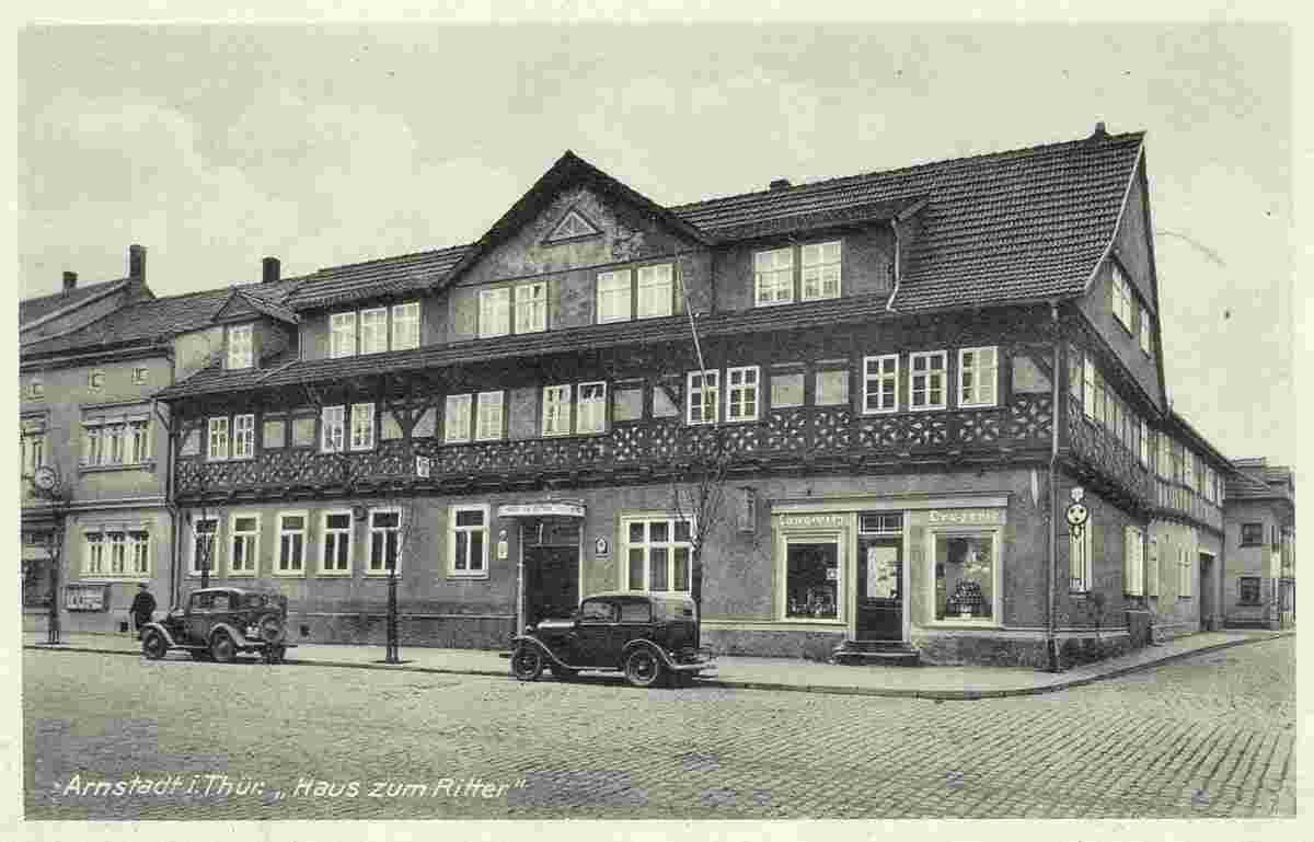 Arnstadt. Hotel 'Haus zum Ritter', Inhaber Hans Weichler, um 1940