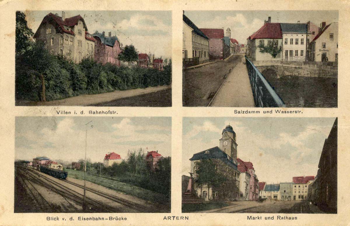 Artern (Unstrut). Panorama der Stadt, 1910