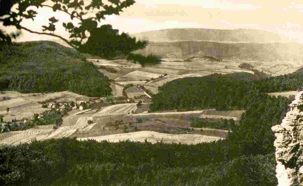 Asbach-Sickenberg. Blick von der Nase auf Asbach, 1934