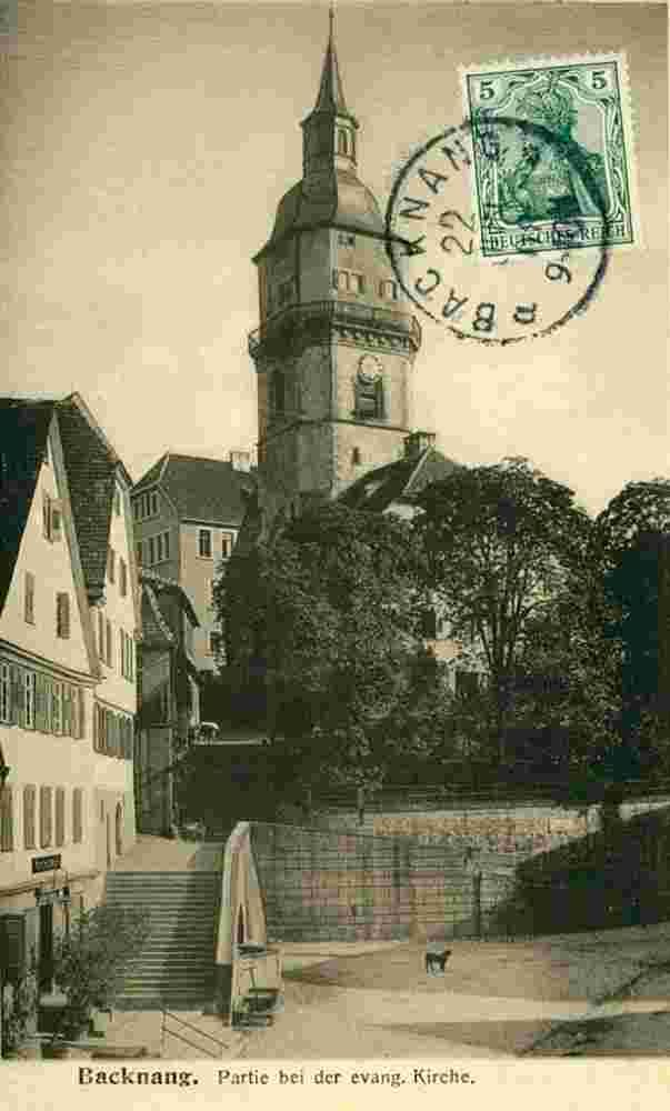 Backnang. Evangelische Kirche, 1908