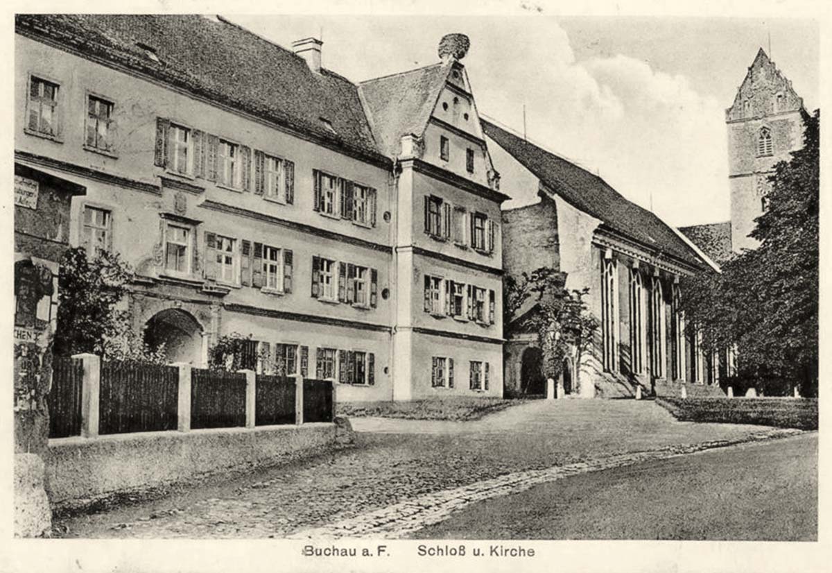 Bad Buchau. Schloß und Kirche