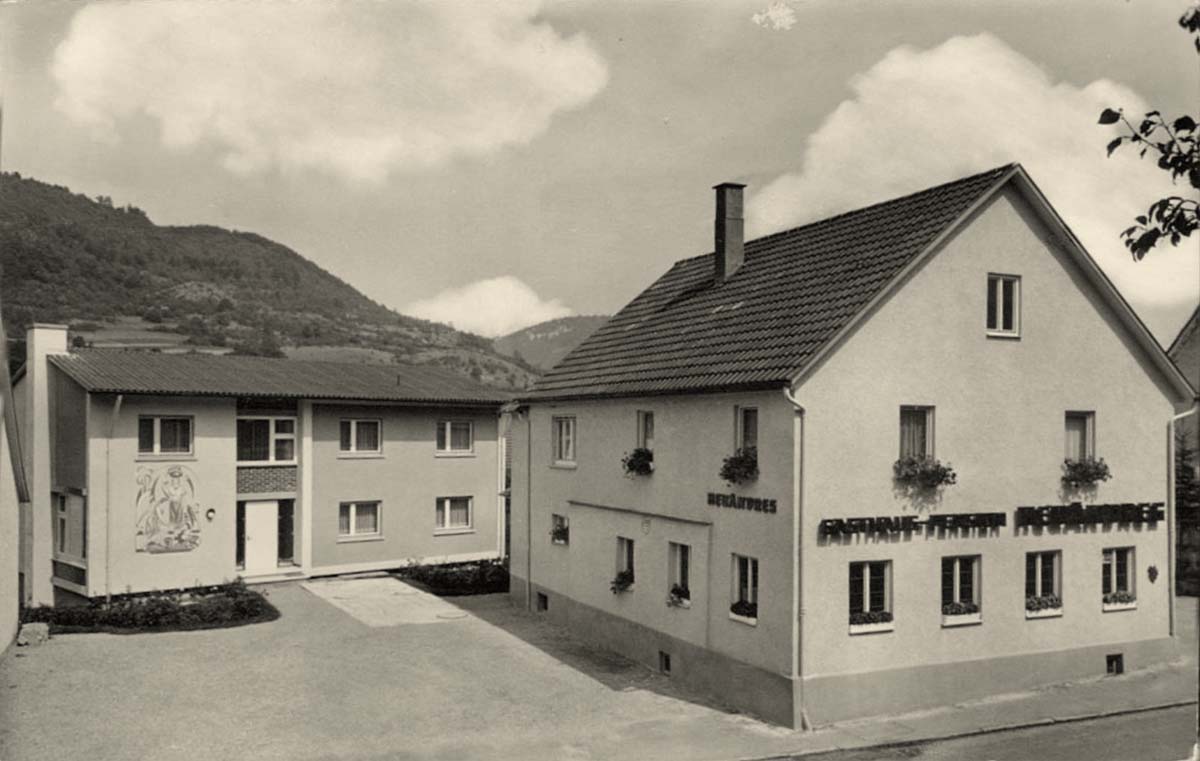 Bad Ditzenbach. Gasthof und Pension Heuändres, um 1960