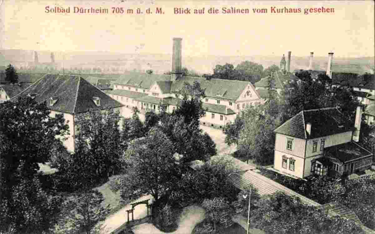Bad Dürrheim. Blick auf die Salinen von Kurhaus