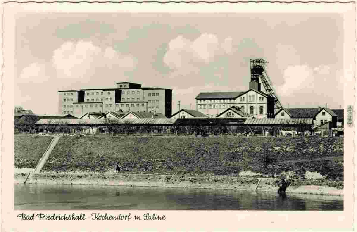 Bad Friedrichshall. Kochendorf mit Saline Bergwerk, 1932