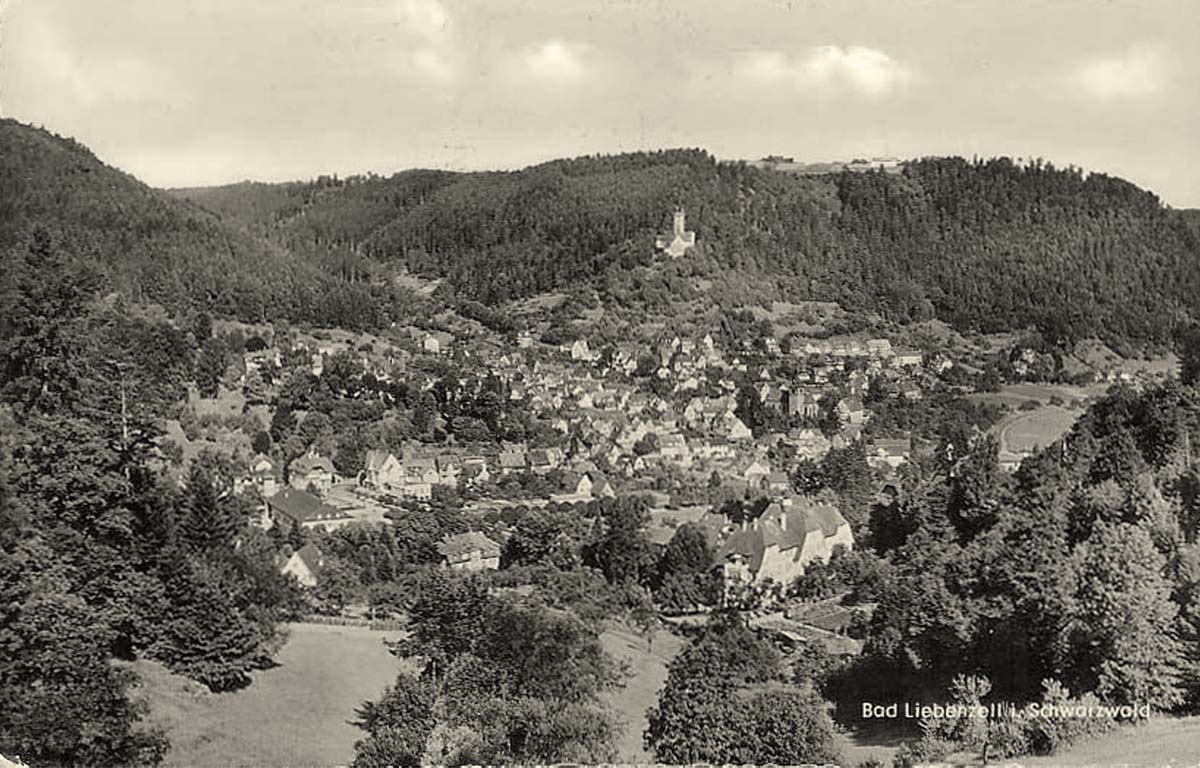 Bad Liebenzell. Panorama der Stadt