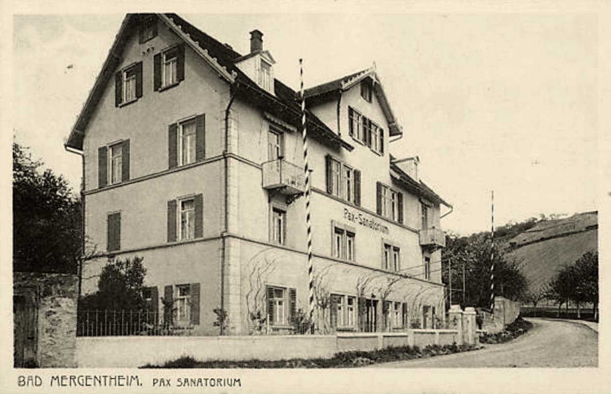 Bad Mergentheim. Hotel 'Pax Sanatorium'