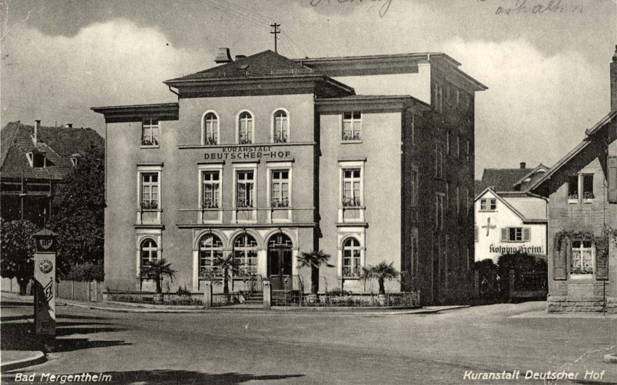 Bad Mergentheim. Kuranstalt 'Deutscher Hof', 1941