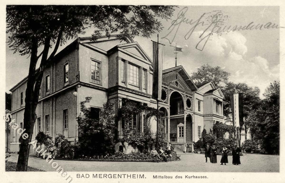Bad Mergentheim. Mittelbau des Kurhauses