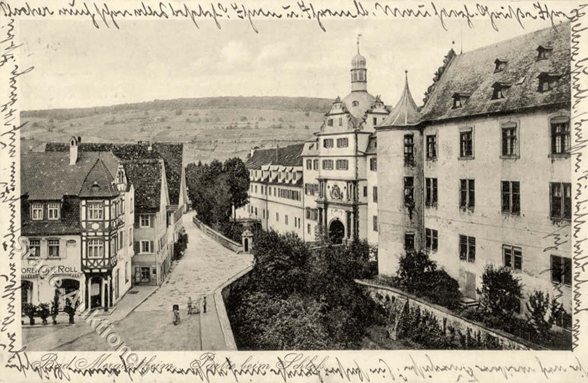 Bad Mergentheim. Panorama von Schloß