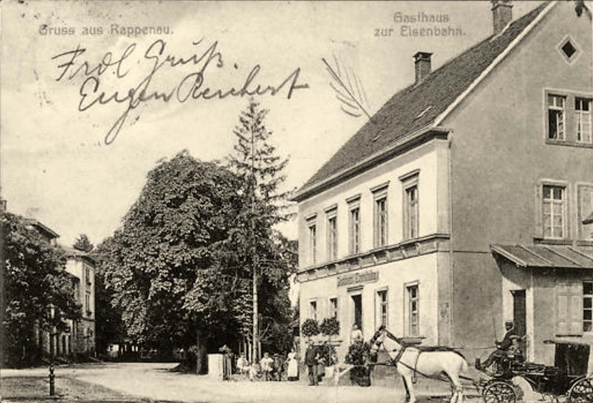 Bad Rappenau. Gasthaus zur Eisenbahn, 1912