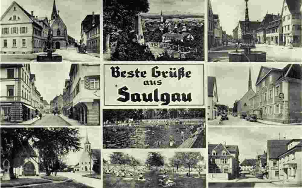 Bad Saulgau. Panorama der Stadt