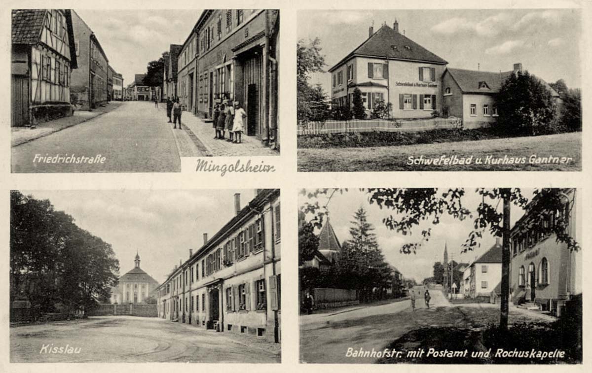 Bad Schönborn. Mingolsheim - Friedrichstraße, um 1940