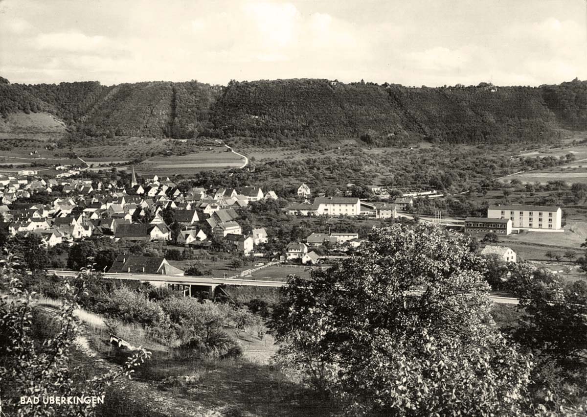 Panorama von Bad Überkingen, um 1960