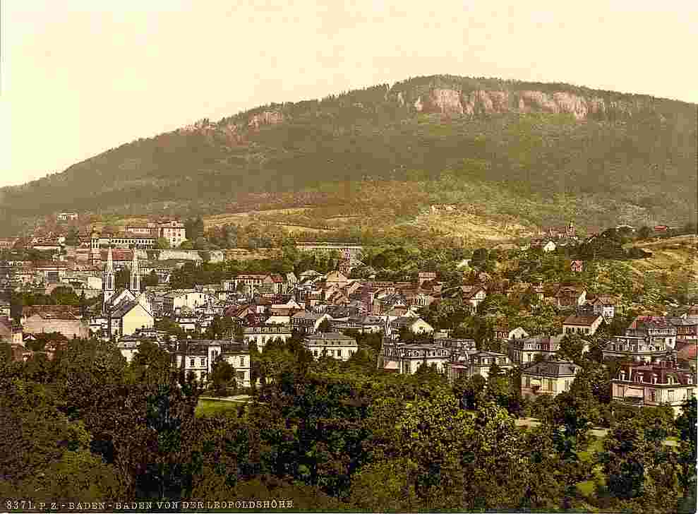 Baden-Baden. Blick von der Leopoldshöhe