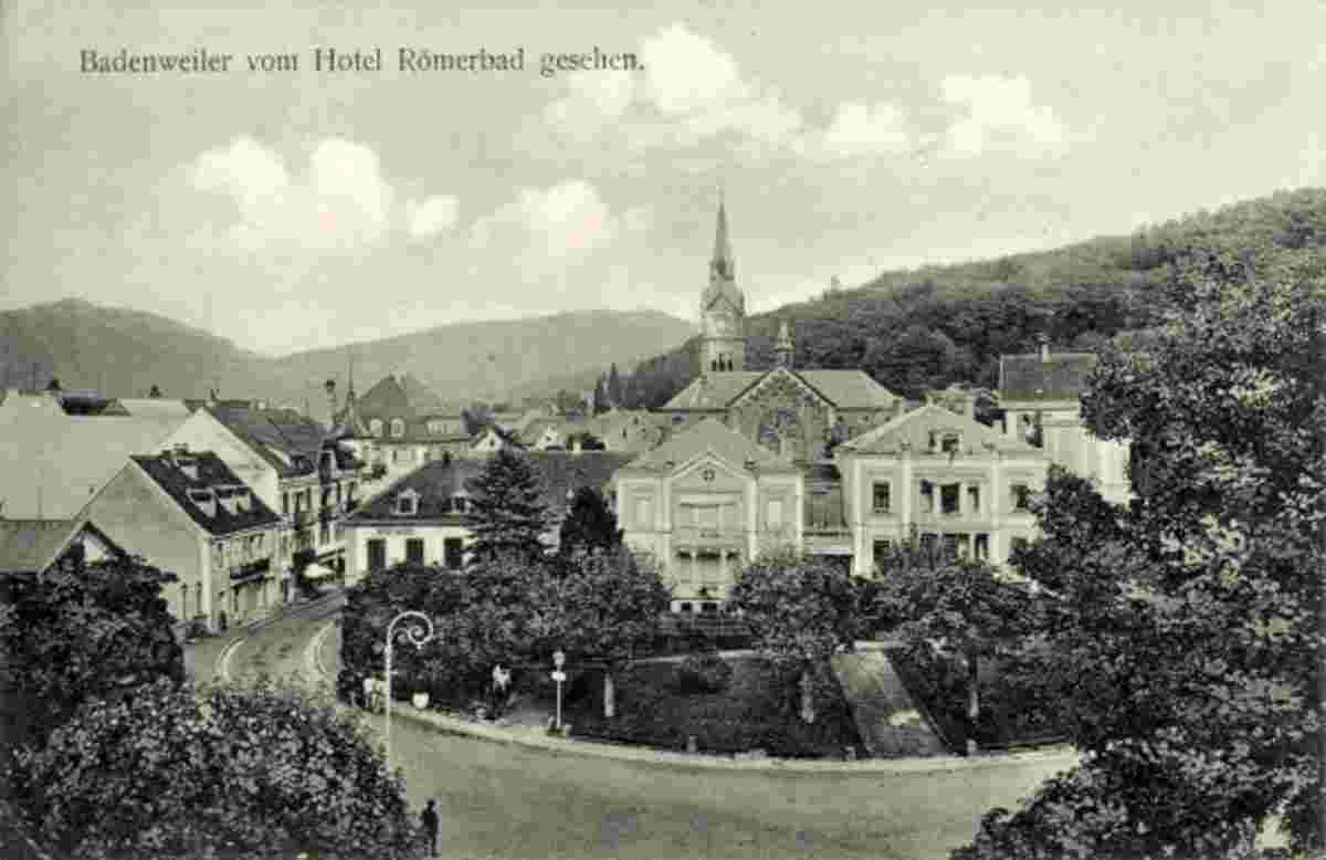 Badenweiler vom Hotel Römerbad gesehen