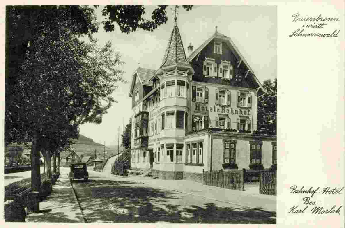 Baiersbronn. Hotel und Pension 'zum Bahnhof', 1930