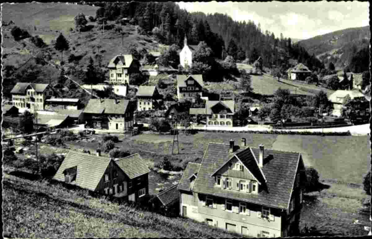 Baiersbronn. Schönmünzach - Panorama von Dorf