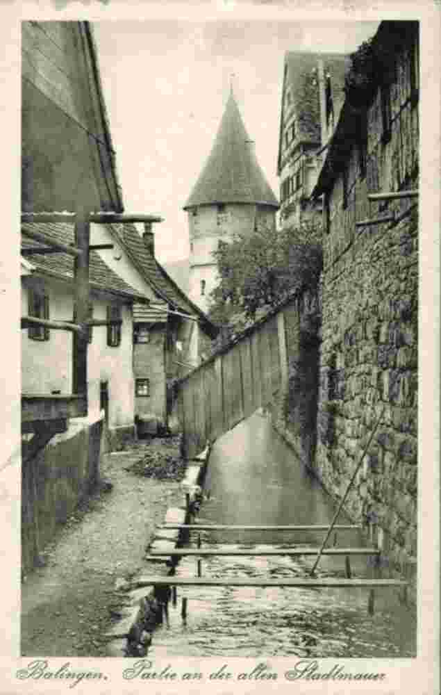 Balingen. Alten Statmauer, 1924