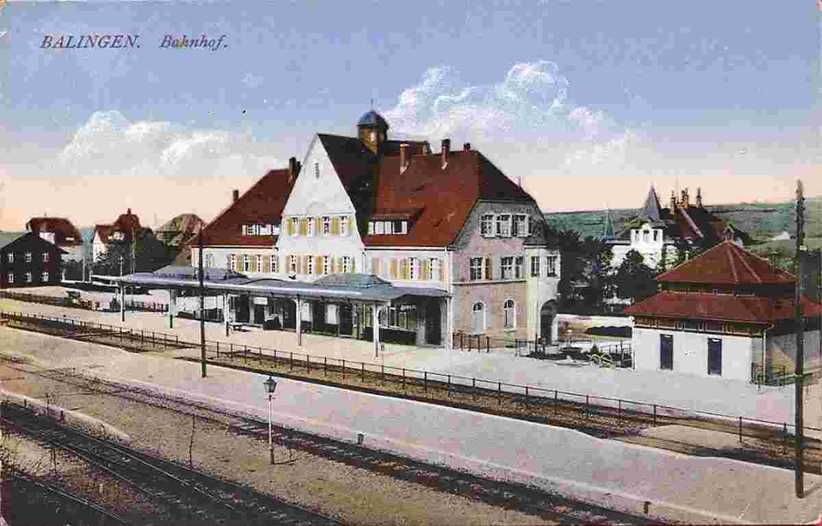Balingen. Bahnhof, 1919