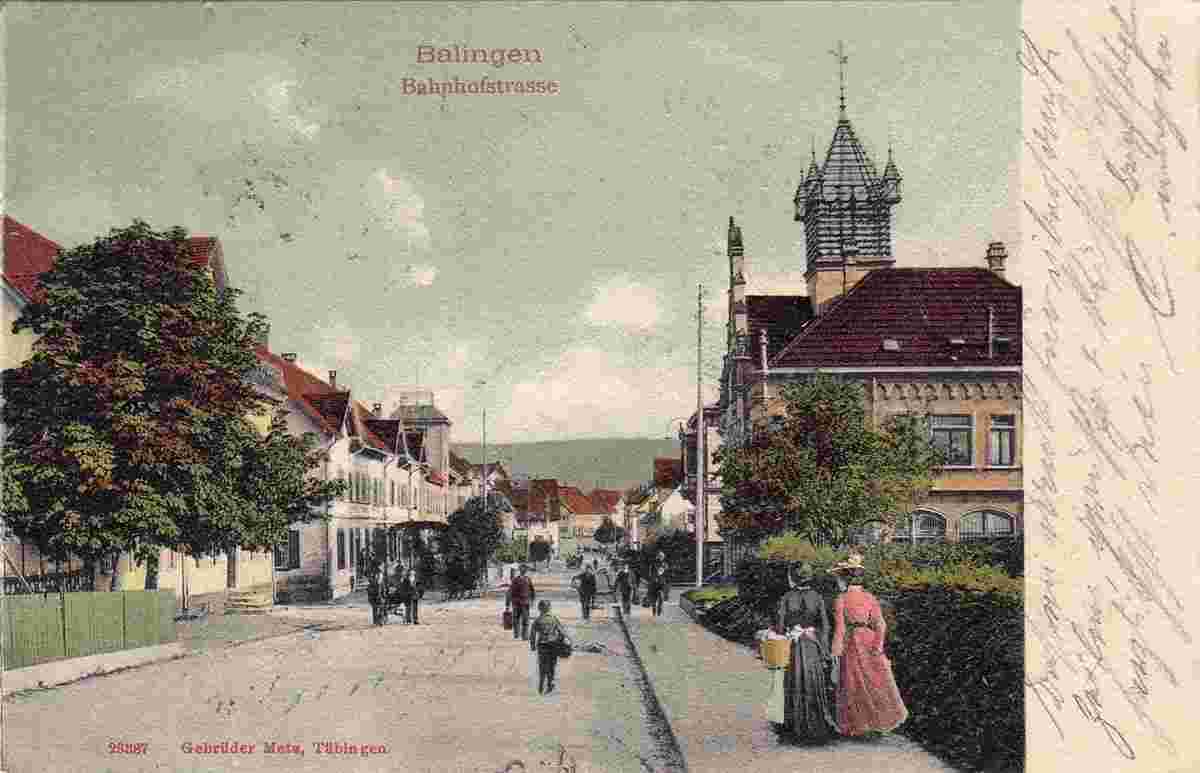Balingen. Panorama von Bahnhofstraße