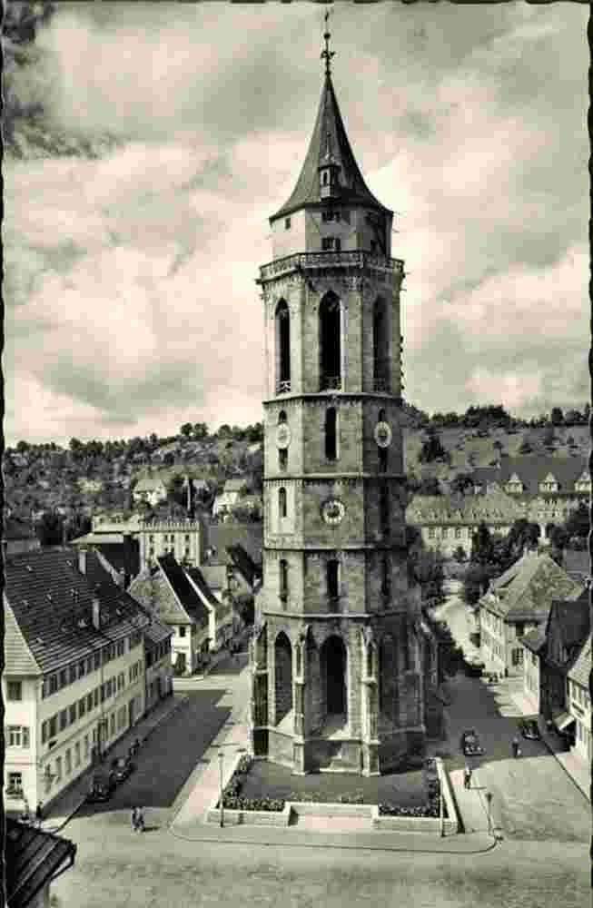Balingen. Stadtkirche, um 1960