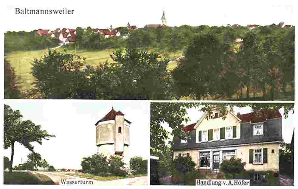 Baltmannsweiler - Gesamtansicht, Wasserturm und Handlung