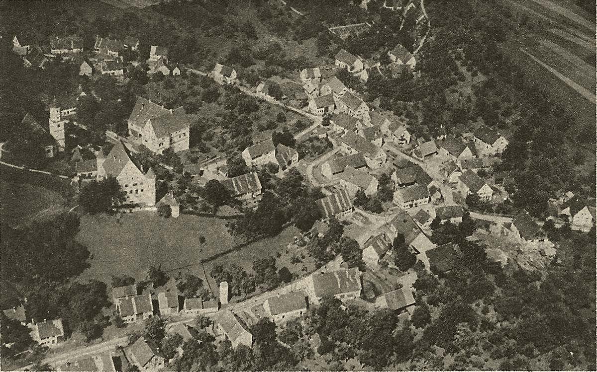 Balzheim. Oberbalzheim - Flugzeugaufnahme, 1928