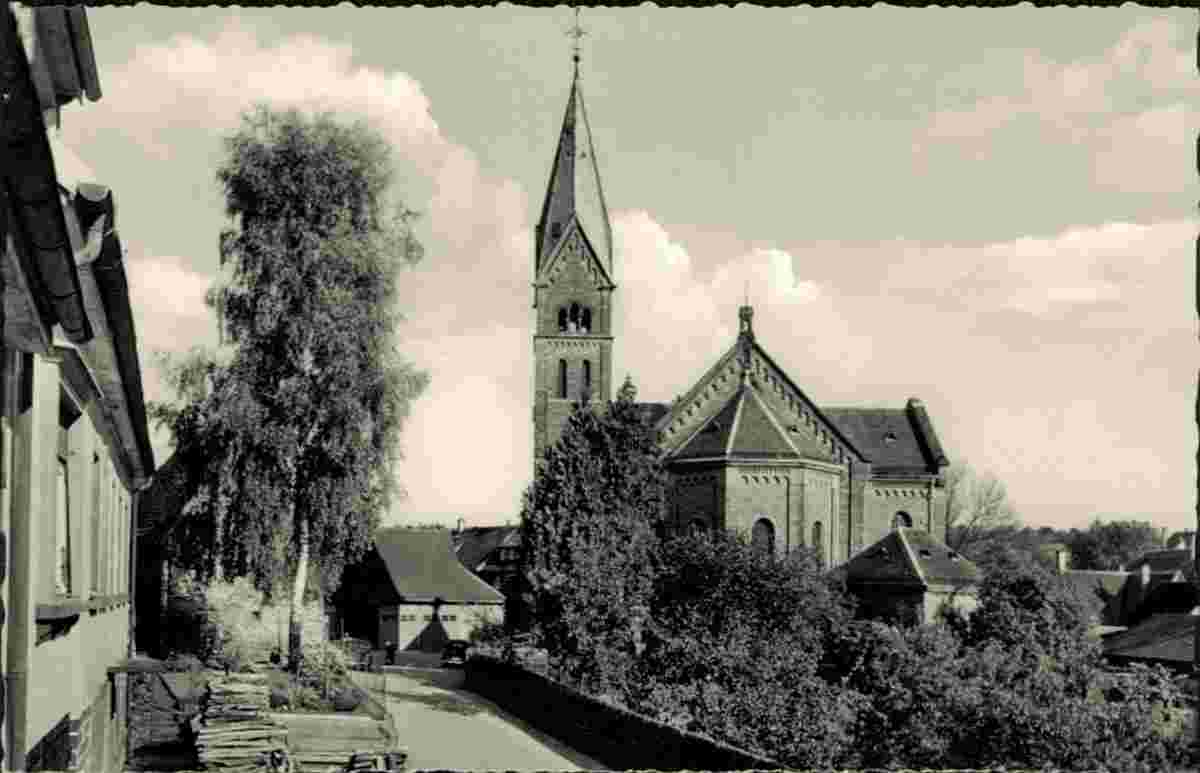 Bammental. Evangelische Kirche, um 1960