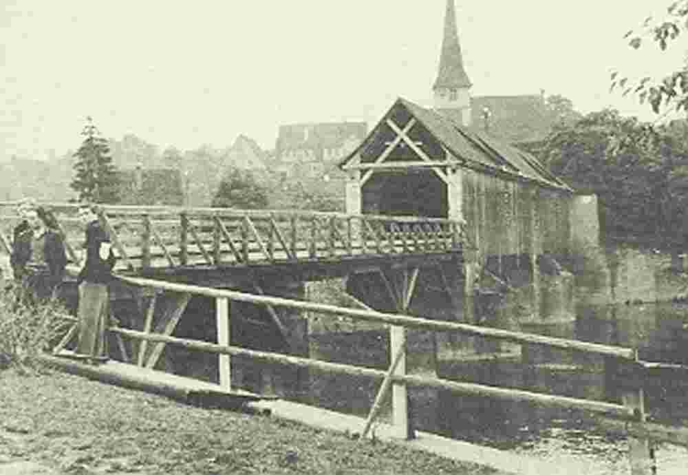 Benningen am Neckar. Historische Ansichten, Brücke