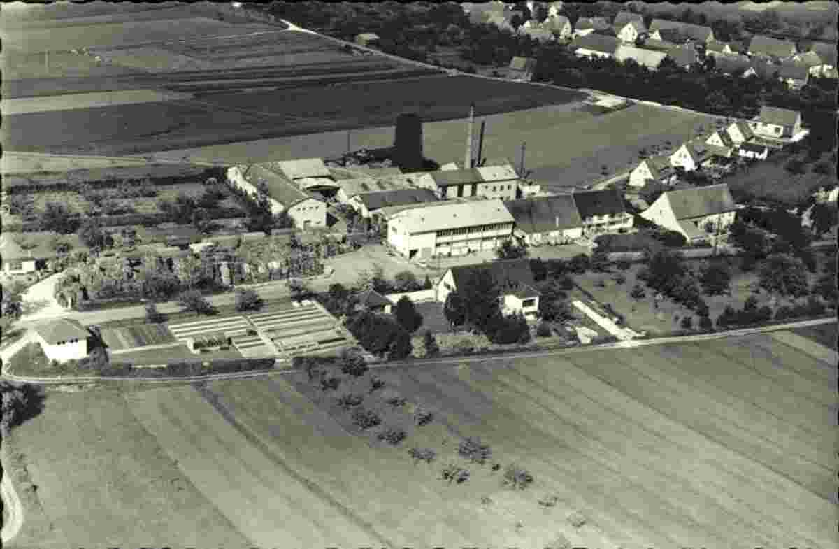 Berghülen. Bühlenhausen - Fliegeraufnahme, 1960