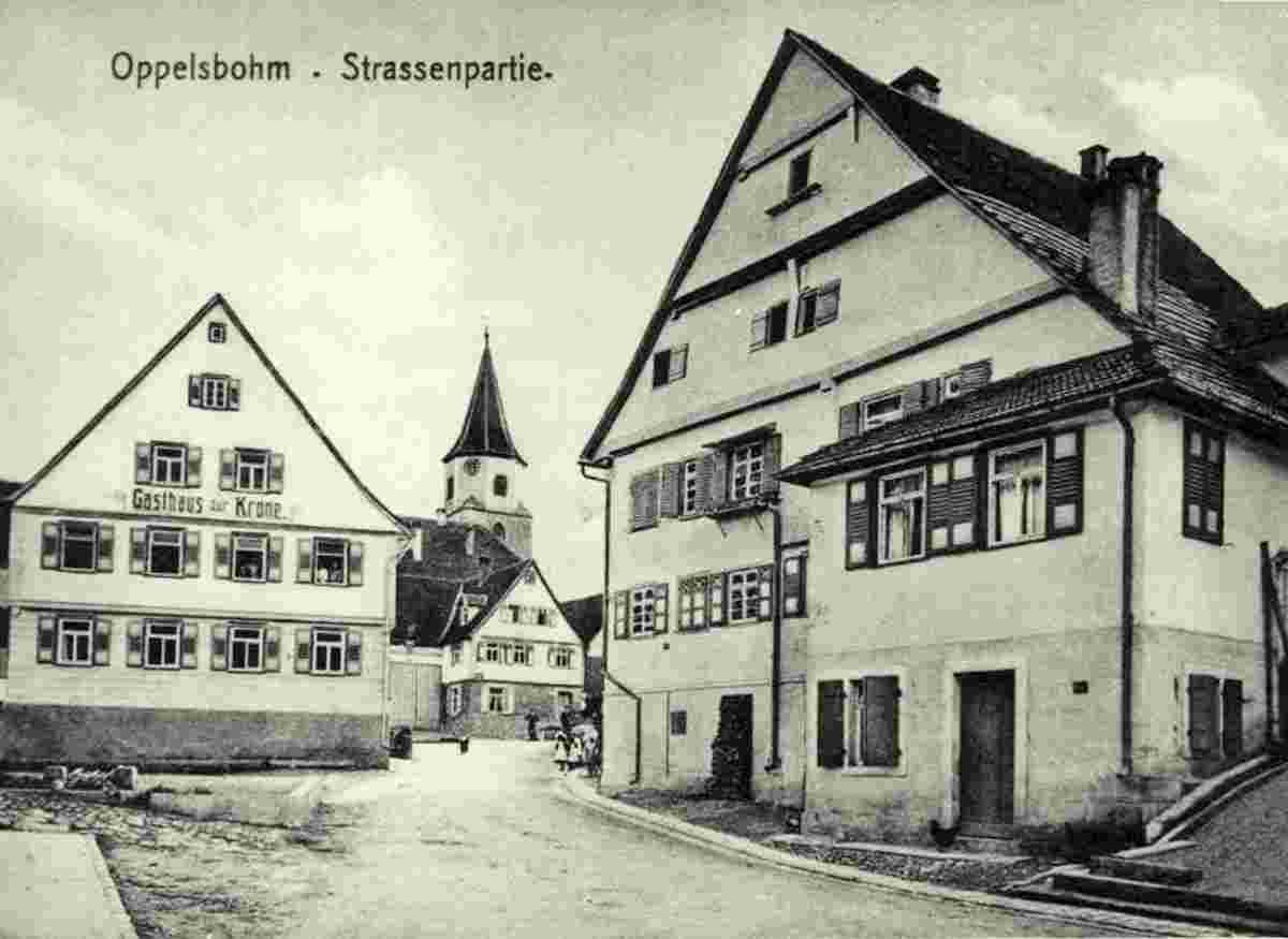Berglen. Oppelsbohm - Panorama von Dorfstrasse
