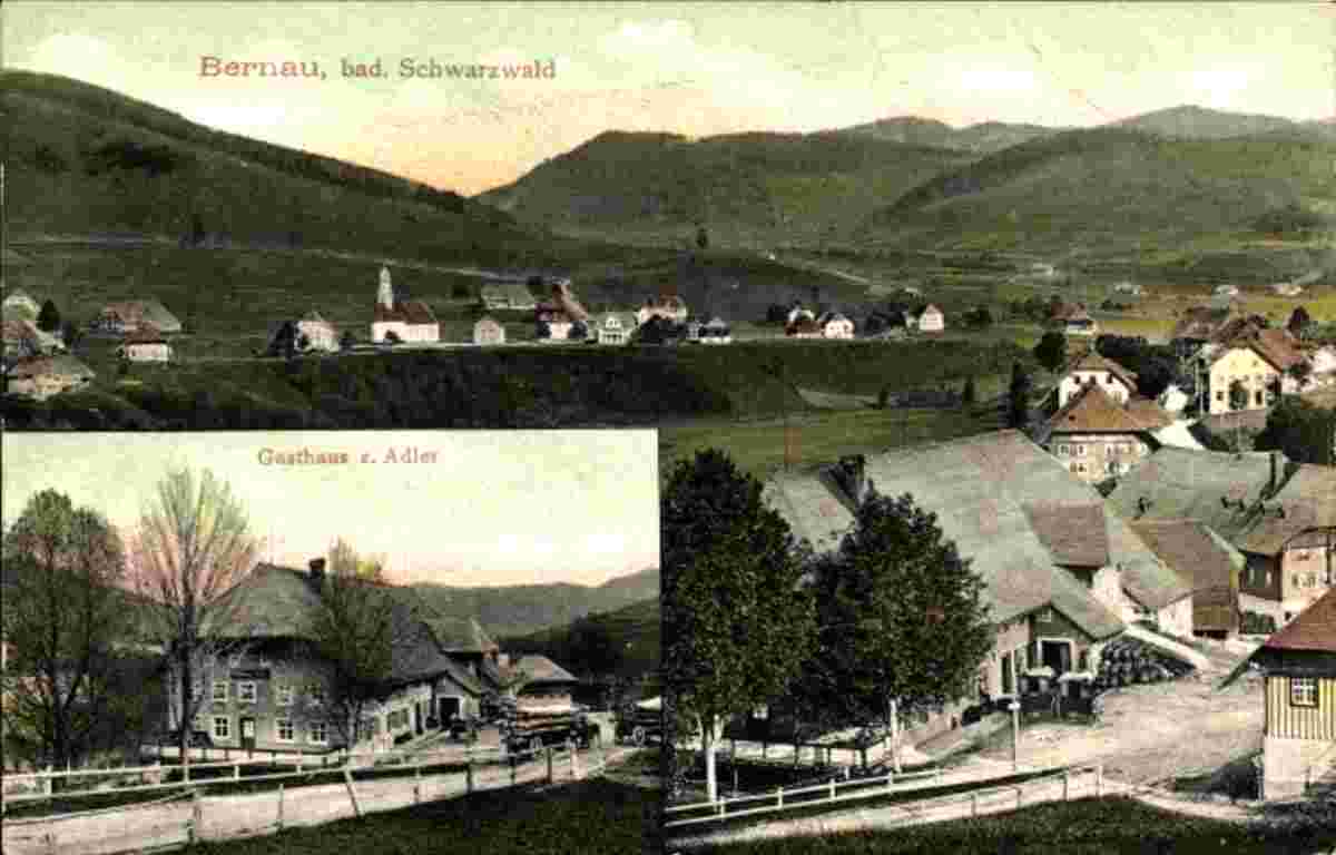 Panorama von Bernau im Schwarzwald, Gasthaus zum Adler